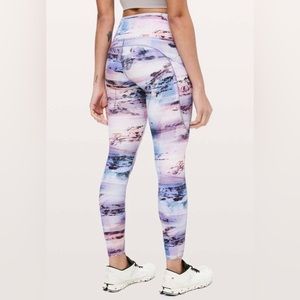Lululemon rare lavender sunset pattern leggings